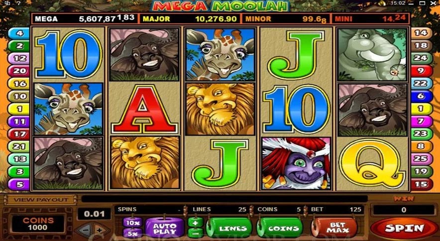 Mega Moolah une machine à sous en ligne à gros Jackpots