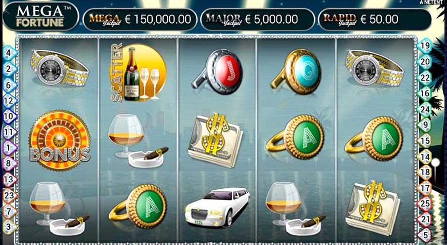 Mega Fortune une machines à sous en ligne à Jackpot progressif